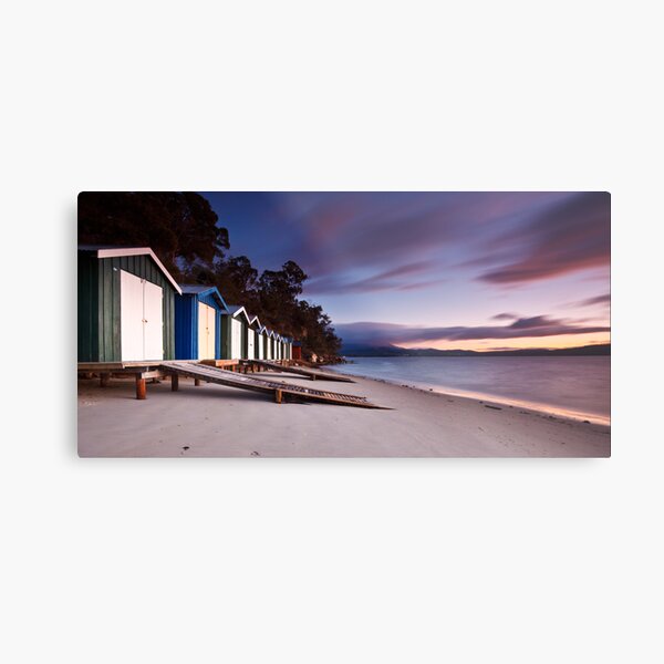Coningham Beach Boat Sheds #2 Metal Print