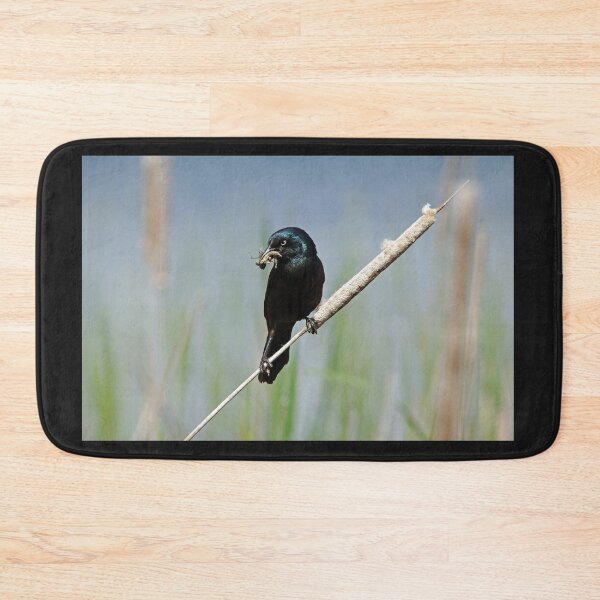 Item preview, Grackle On Cattail designed and sold by Debbie Oppermann.