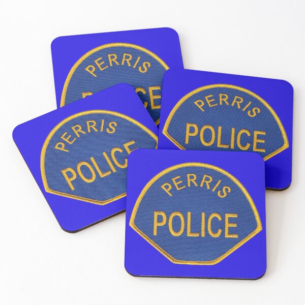 Item preview, Perris Police Department designed and sold by Lawrence Baird.