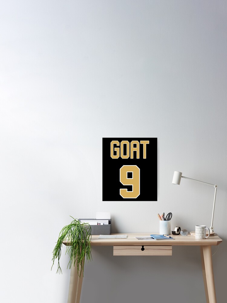 Limited Edition Drew Brees Jersey Style Shirt, GOAT 9, Nola, New Orleans Saints  Shirt, Mug, Hoodie & Wall Tapestry! Essential T-Shirt for Sale by GoatGear