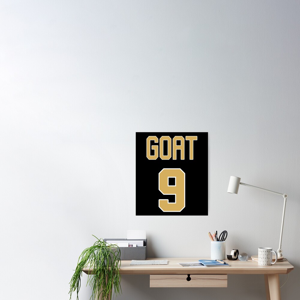 Limited Edition Drew Brees Jersey Style Shirt, GOAT 9, Nola, New Orleans  Saints Shirt, Mug, Hoodie & Wall Tapestry! Greeting Card for Sale by  GoatGear