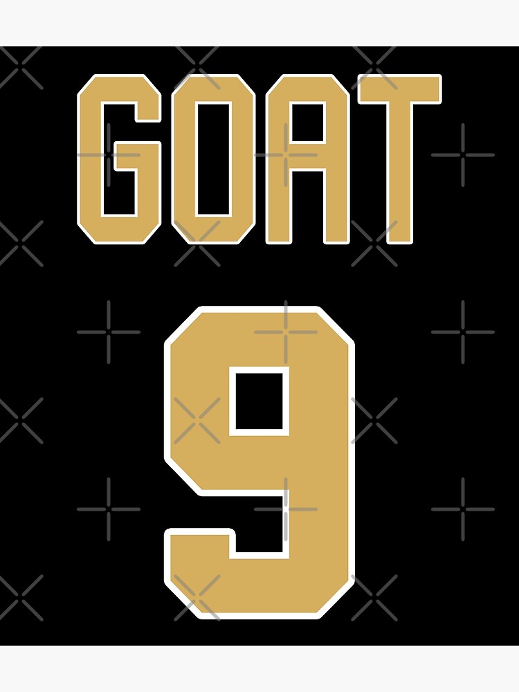 Limited Edition Drew Brees Jersey Style Shirt, GOAT 9, Nola, New Orleans Saints  Shirt, Mug, Hoodie & Wall Tapestry!' Greeting Card for Sale by GoatGear