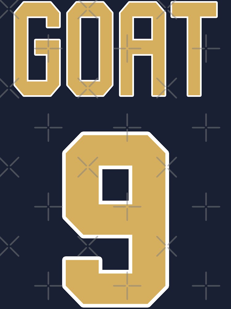 Limited Edition Drew Brees Jersey Style Shirt, GOAT 9, Nola, New Orleans  Saints Shirt, Mug, Hoodie & Wall Tapestry! A-Line Dress for Sale by  GoatGear