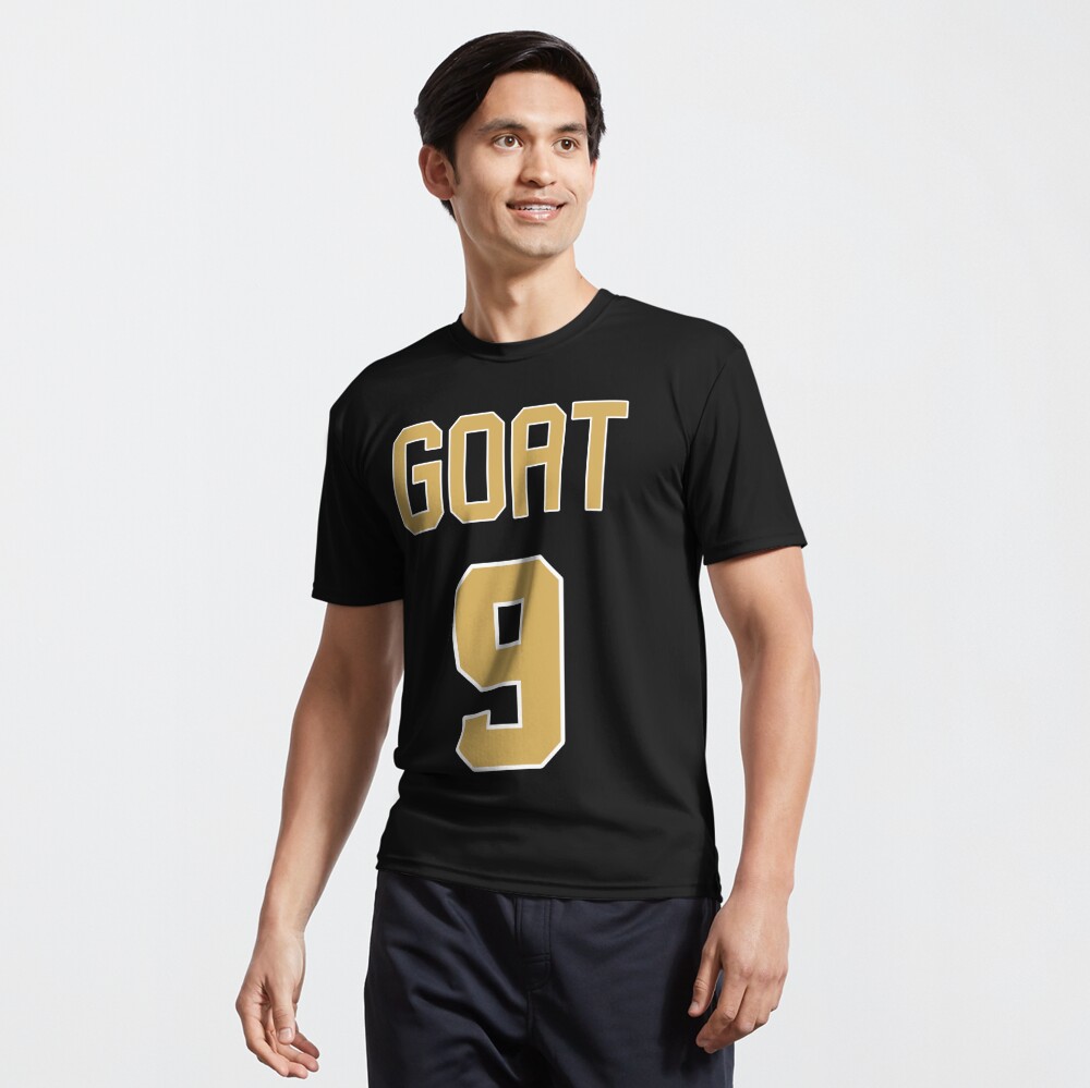 Limited Edition Drew Brees Jersey Style Shirt, GOAT 9, Nola, New Orleans  Saints Shirt, Mug, Hoodie & Wall Tapestry! Essential T-Shirt for Sale by  GoatGear