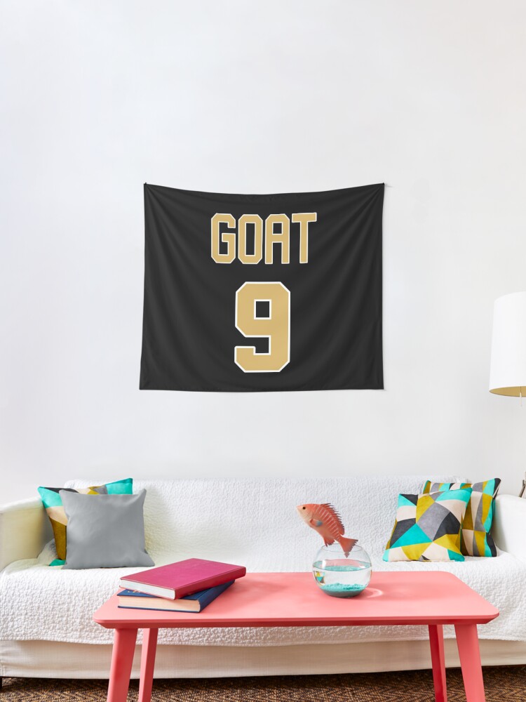 Limited Edition Drew Brees Jersey Style Shirt, GOAT 9, Nola, New Orleans  Saints Shirt, Mug, Hoodie & Wall Tapestry! Essential T-Shirt for Sale by  GoatGear