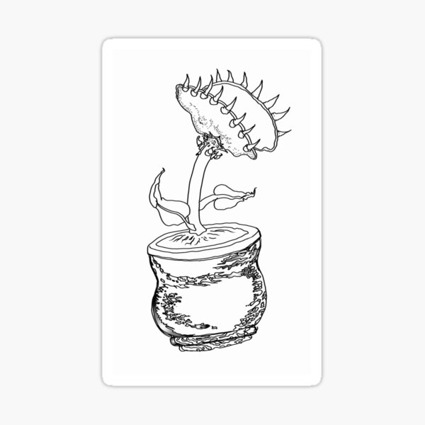 planta carnivora mini Build-On Greeting Card