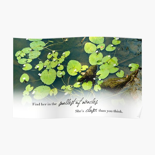 Find Her in the Smallest of Miracles Poster