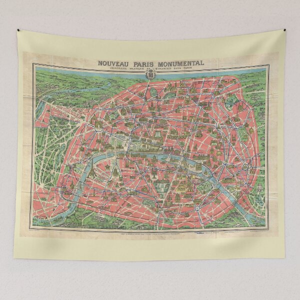 Item preview, Pocket Map of Paris 1931 designed and sold by abbazabba.