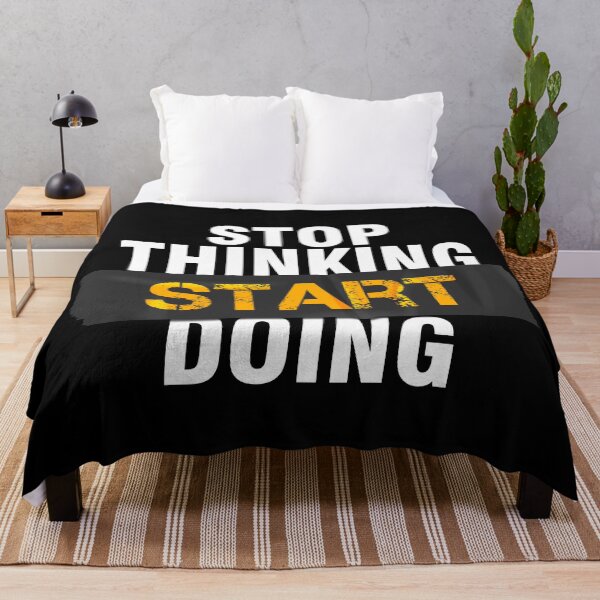 Item preview, Stop thinking start doing workout motivation outfit designed and sold by Urosek.
