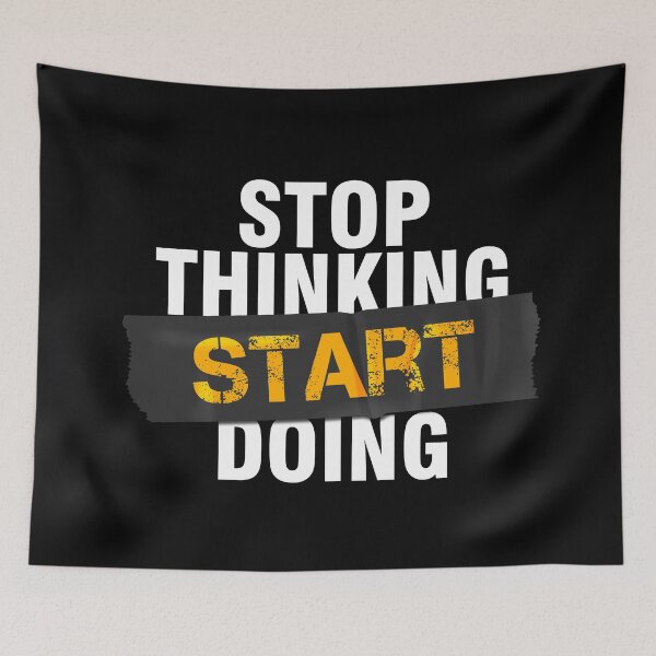 Item preview, Stop thinking start doing workout motivation outfit designed and sold by Urosek.