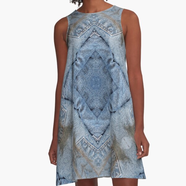 kaleidoscope denim dress