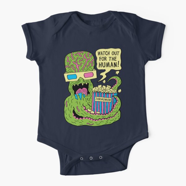 Alien Monster Movie Short Sleeve Baby One-Piece
