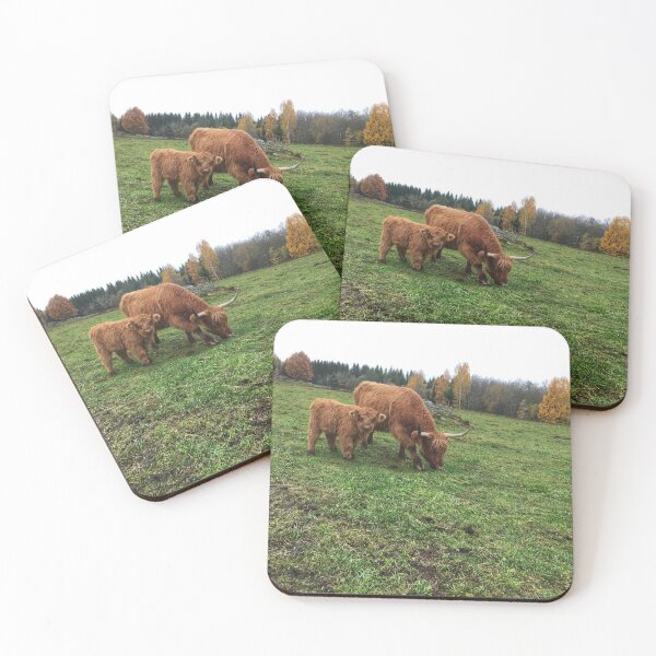 Item preview, Scottish Highland Cattle Cow and Calf 1832 designed and sold by SaarelaHighland.