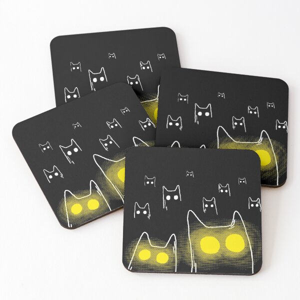 Item preview, Cats with glowing eyes Popart designed and sold by ShellysWorld.