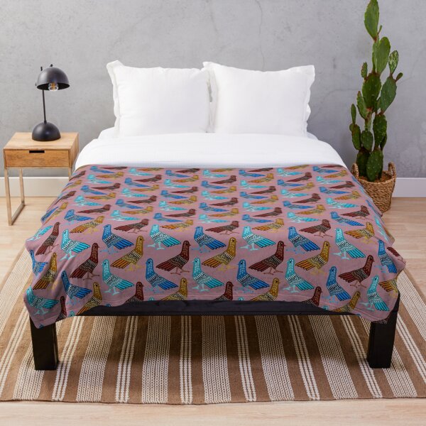 Item preview, Strutting birds - pink colourway designed and sold by ElliePDesigns.