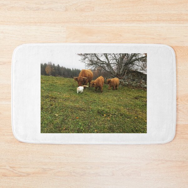 Item preview, Scottish Highland Cattle Calves and Cat 1838 designed and sold by SaarelaHighland.