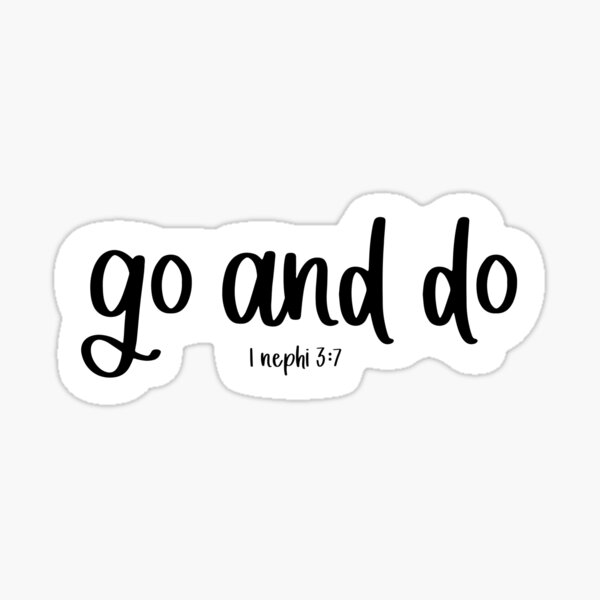 “Go and Do” LDS Youth 2020 Theme Sticker