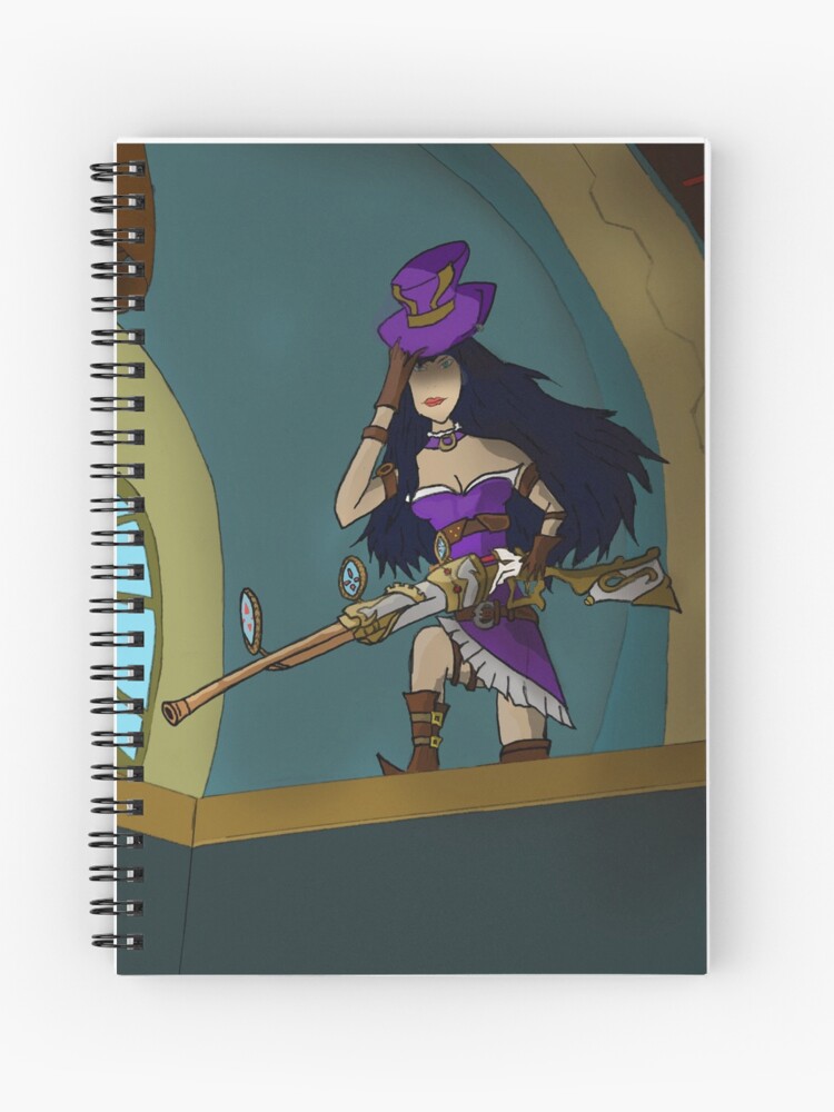 Caitlyn League Character Sniper Riffle Sheriff Spiral Notebook By Grandlordchaos Redbubble