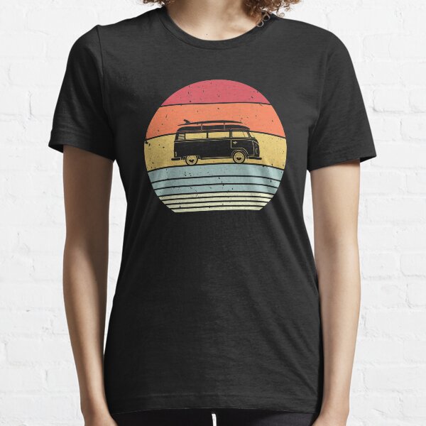 Camping Graphic. Retro Style Camper Van Design Essential T-Shirt