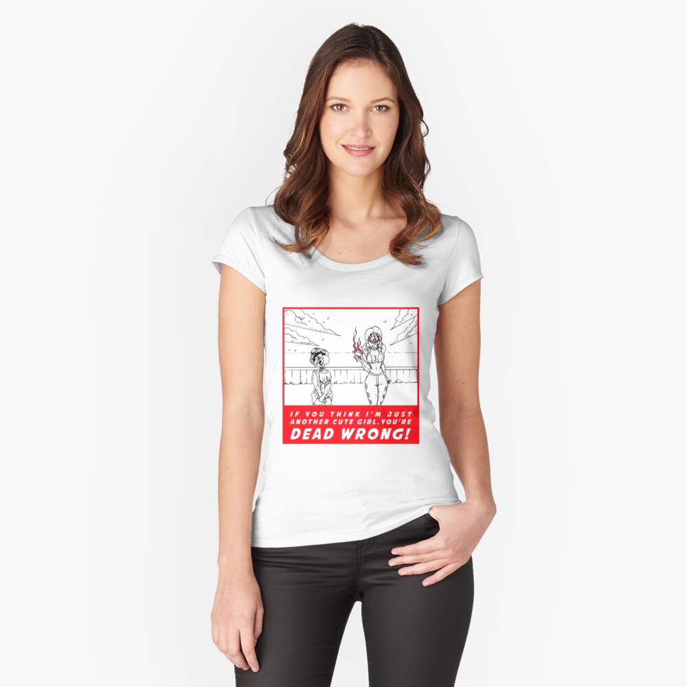 Nami - Navigator - Powerhouse girl that leads an entire pirate crew! Fitted Scoop T-Shirt