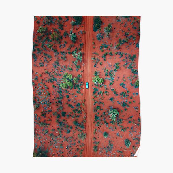 Red Dirt Road | Aerial Print Poster