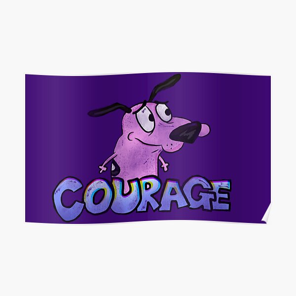 Courage The Cowardly Dog Show Posters | Redbubble