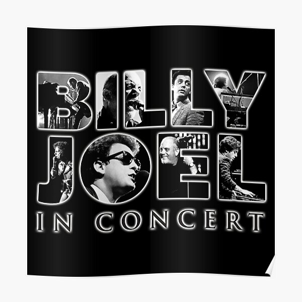 "Billy Joel Logo Tour" Poster by comerowall29 Redbubble