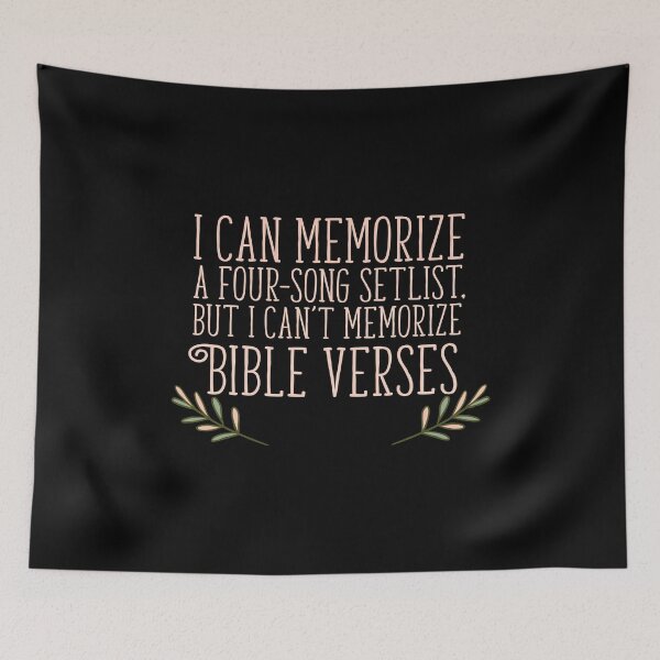 Item preview, I Can Memorize a Four-Song Setlist. But I Can't Memorize Bible Verses designed and sold by EdifyEra.