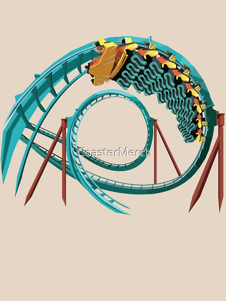 Thumbnail 7 of 7, Classic T-Shirt, Kumba B&M Sit Down Coaster - Busch Gardens Design designed and sold by CoasterMerch.