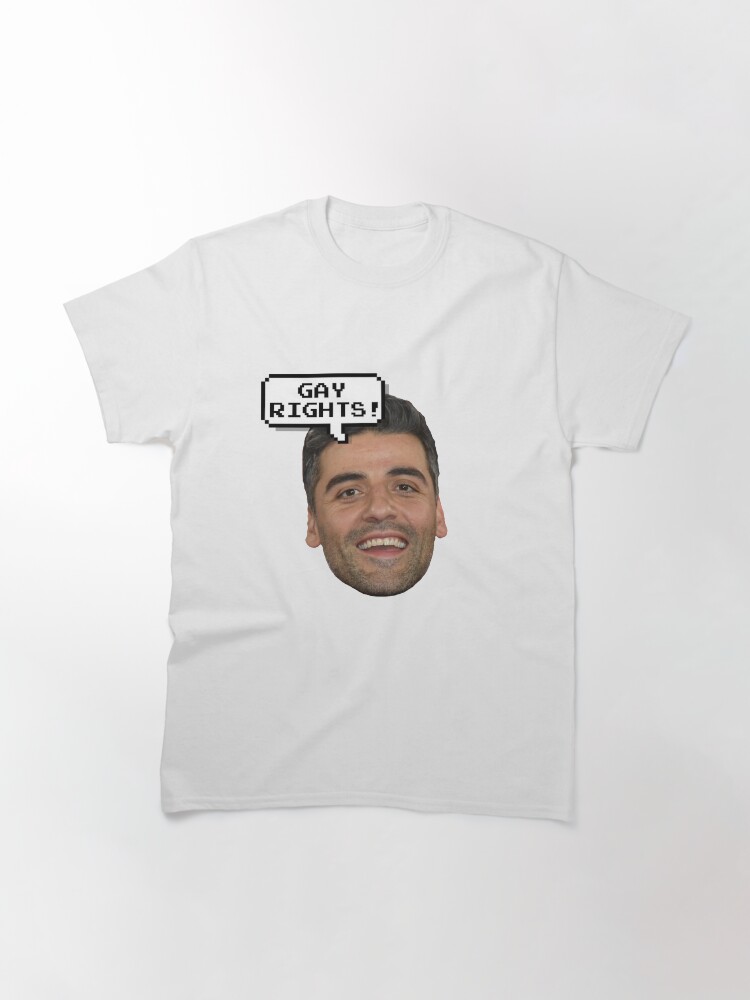 Imagen 3 de 7, Camiseta clásica con la obra Buen hombre Oscar Isaac, diseñada y vendida por BubbleBalooza.
