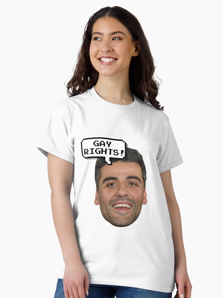 Imagen 2 de 7, Camiseta clásica con la obra Buen hombre Oscar Isaac, diseñada y vendida por BubbleBalooza.