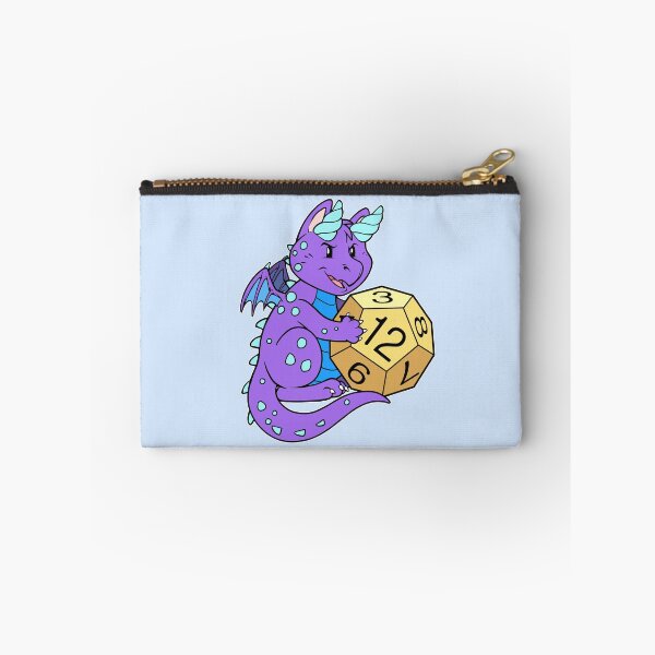Item preview, Cute Purple Dragon and Dice RPG Role Playing D12  designed and sold by cybercat.