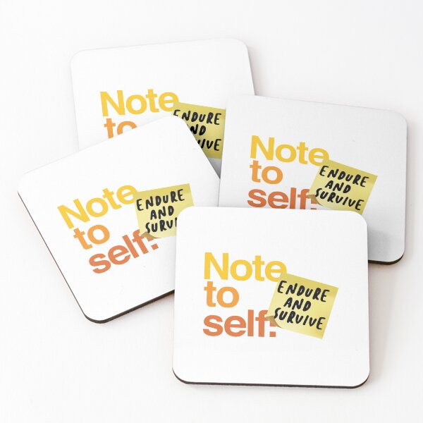 Item preview, Note to Self: Endure and Survive designed and sold by the-type-store.