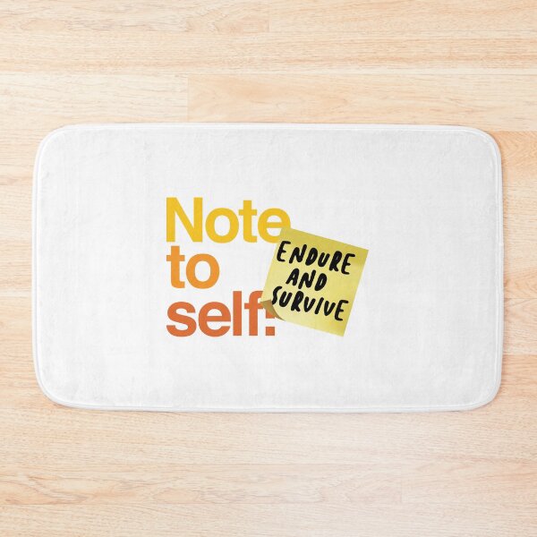 Item preview, Note to Self: Endure and Survive designed and sold by the-type-store.
