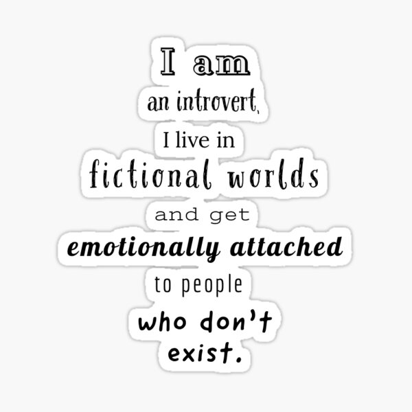 I Am An Introvert... Sticker Sticker