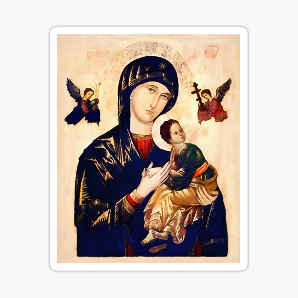 The Miraculous Painting of Our Mother of Perpetual Help Sticker