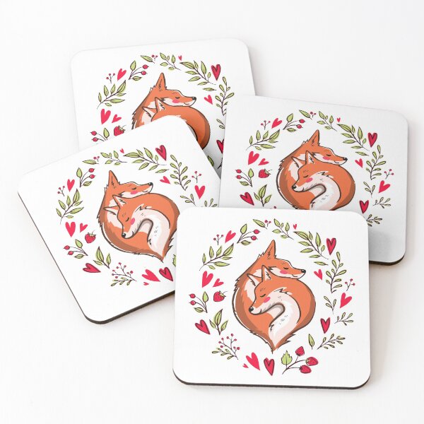 Item preview, Valentine's Day Dear foxes. designed and sold by emphatic.