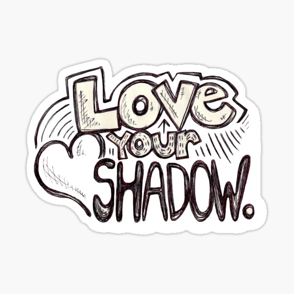 Item preview, "Love Your Shadow" Lettering Doodle designed and sold by renpencreations.