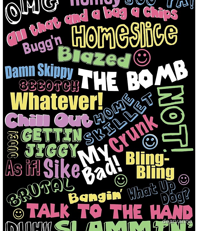  90s Slang Mini Skirts By Dearvanna Redbubble