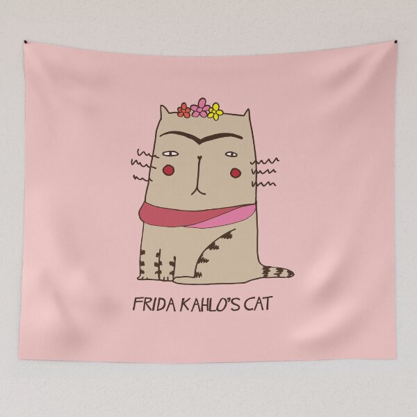 Item preview, Frida Kahlo's cat designed and sold by littleredcheeks.