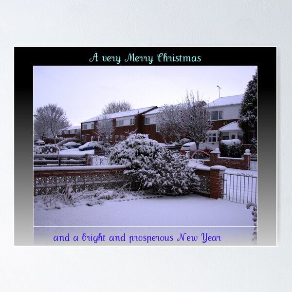 Item preview, Virgin Snow Christmas and New Year Card designed and sold by BlueMoonRose.