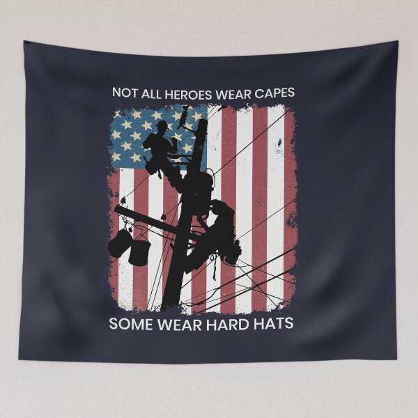 Item preview, Lineman Are Heroes designed and sold by cooldest.