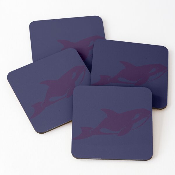 Happy Orcha Whale Coasters (Set of 4)