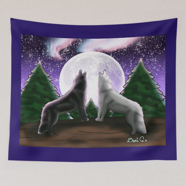 Item preview, Yin & Yang Wolves designed and sold by DCKards.