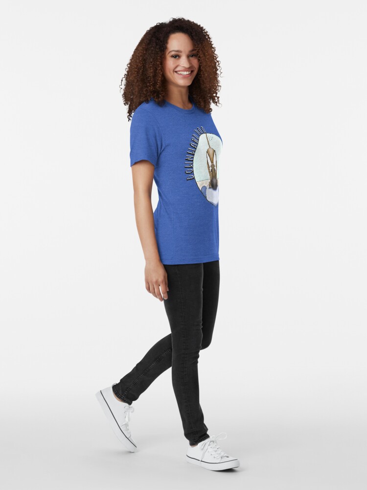 Alternate view of Yoga Dog Tri-blend T-Shirt