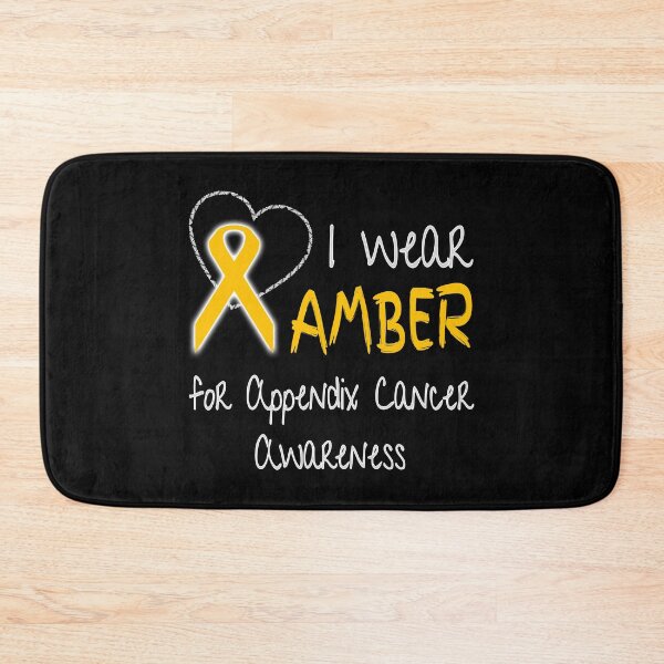 Item preview, I Wear Amber for Appendix Cancer Ribbon Awareness designed and sold by nikkidawn74.
