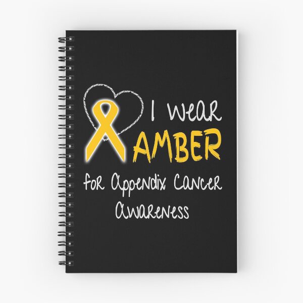 Item preview, I Wear Amber for Appendix Cancer Ribbon Awareness designed and sold by nikkidawn74.