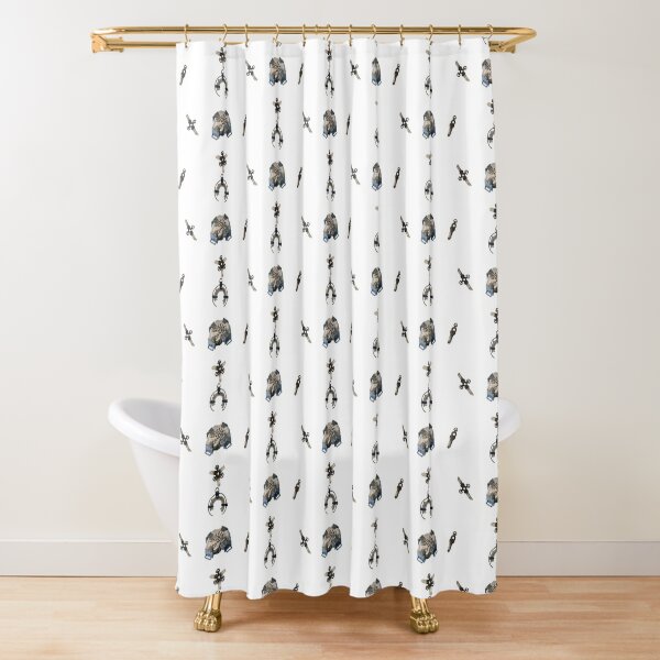whale bones Shower Curtain