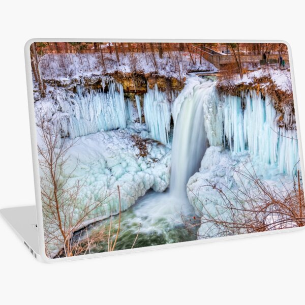 Winter at Minnnehaha Falls in Minneapolis, Minnesota, USA Laptop Skin