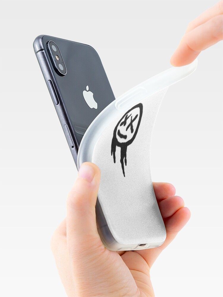 Disover spray paint X eyes smiley Nirvana  iPhone Case
